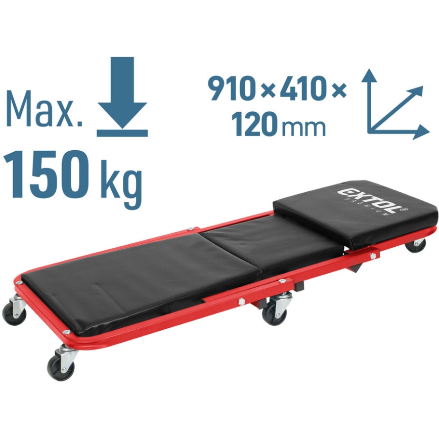 Extol Premium - ratastel montaažilamamistool/iste 2-ühes