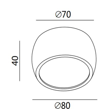 Fabas 3428/71/102 - VASTO LED-spottvalgusti LED/7W/230V