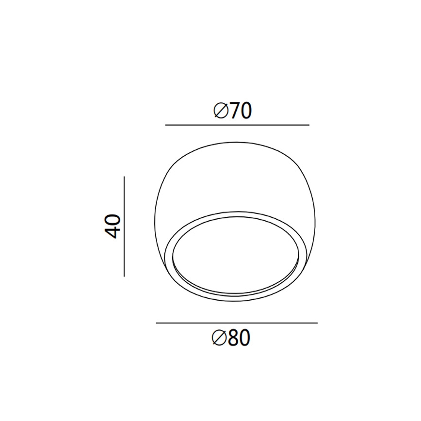 Fabas 3428/71/102 - VASTO LED-spottvalgusti LED/7W/230V