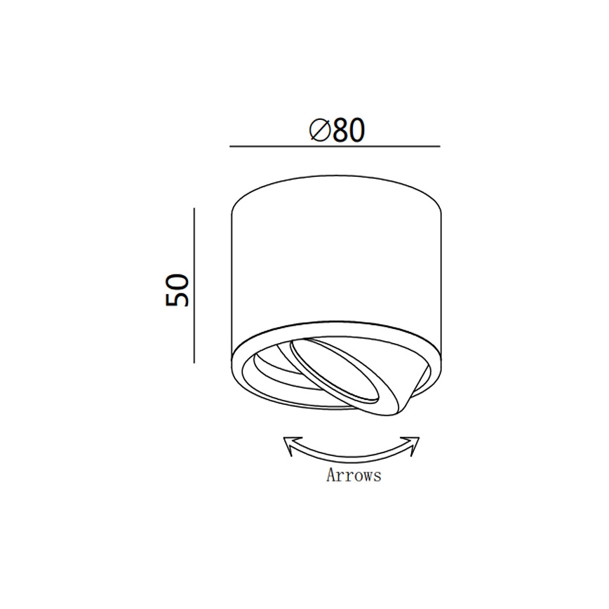 Fabas 3430/71/102 - LED-kohtvalgusti ANZIO 1xLED/6W/230V