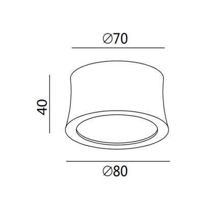 Fabas 3440/71/102 - LED-kohtvalgusti PONZA 1xLED/7W/230V