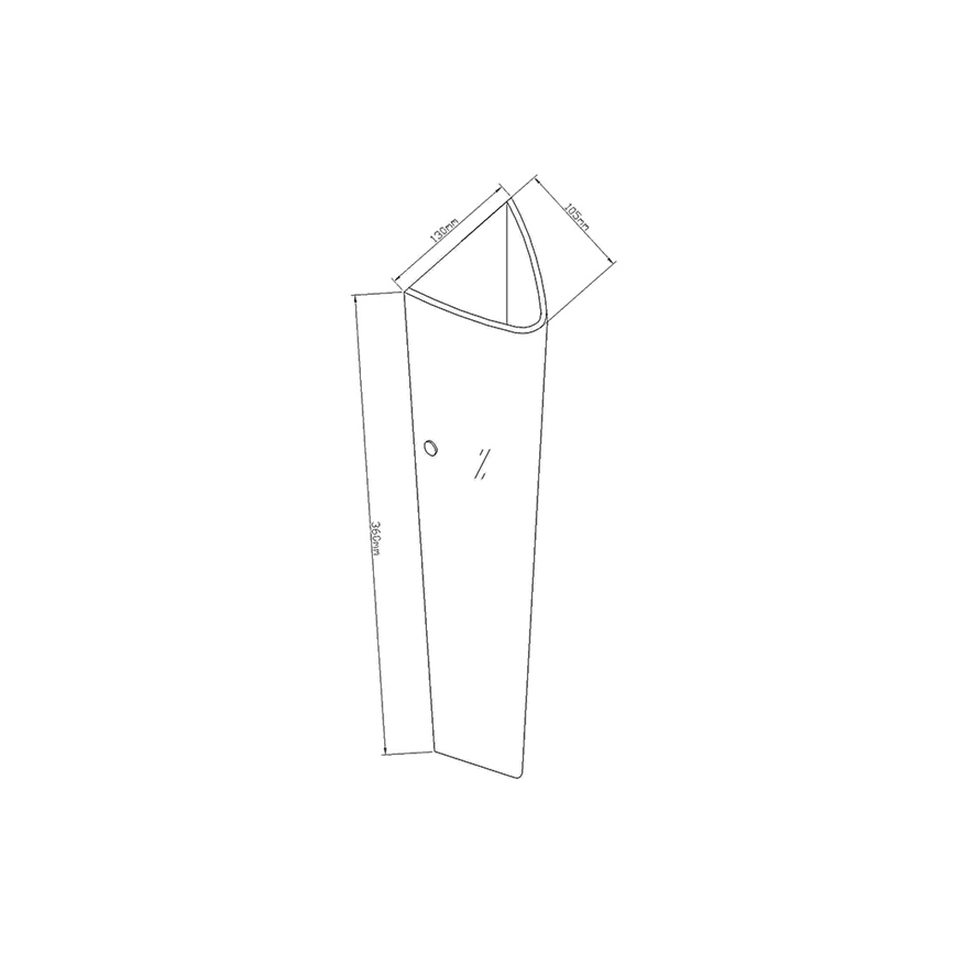 Fabas Luce 2523-21-102 - Seinavalgusti DEDALO 1xE27/75W/230V valge