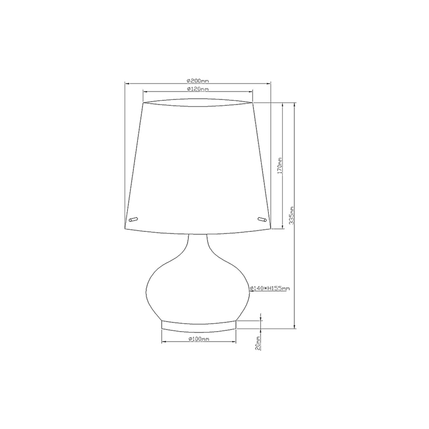 Fabas Luce 2533-34-102 - Laualamp ADE 1xG9/25W/230V + 1xE14/60W