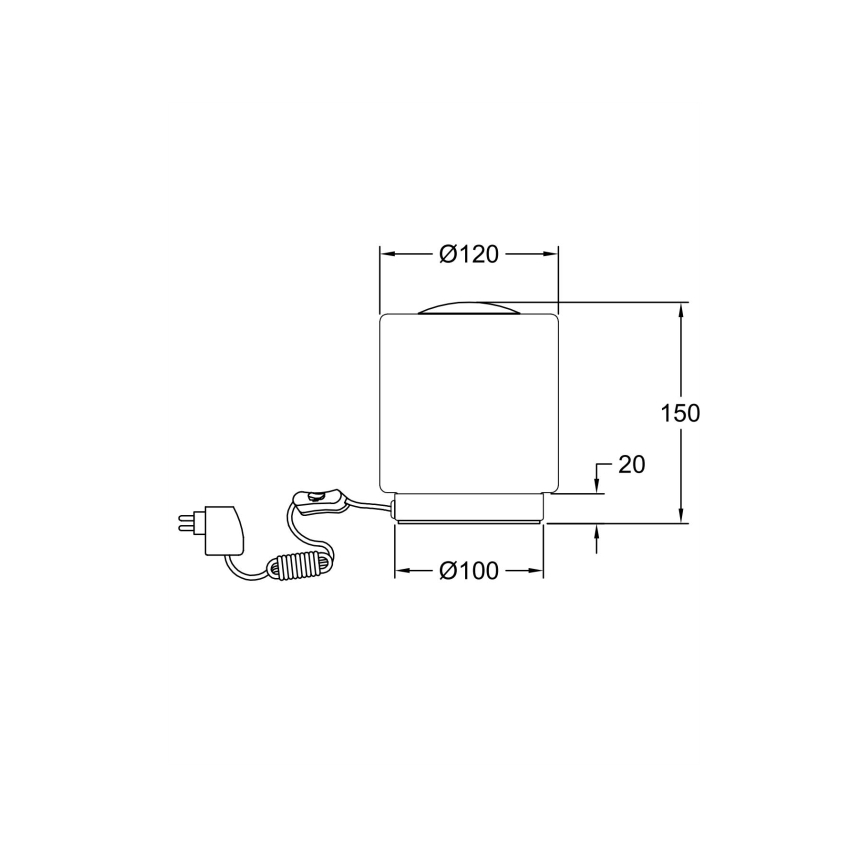 Fabas Luce 3257-30-138 - LED Puutetundlik hämardatav laualamp SIMI LED/8W/230V hõbedane