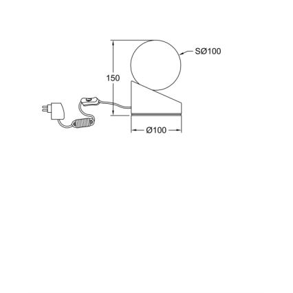 Fabas Luce 3360-30-178 - LED Puutetundlik hämardatav laualamp GRAVITY LED/5W/230V matt kroom