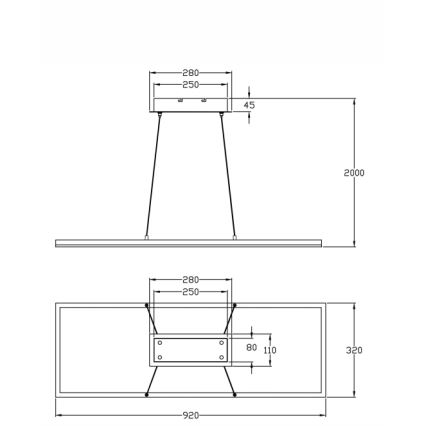 Fabas Luce 3394-43-282 - LED Hämardatav lühter BARD LED/52W/230V 4000K antratsiit