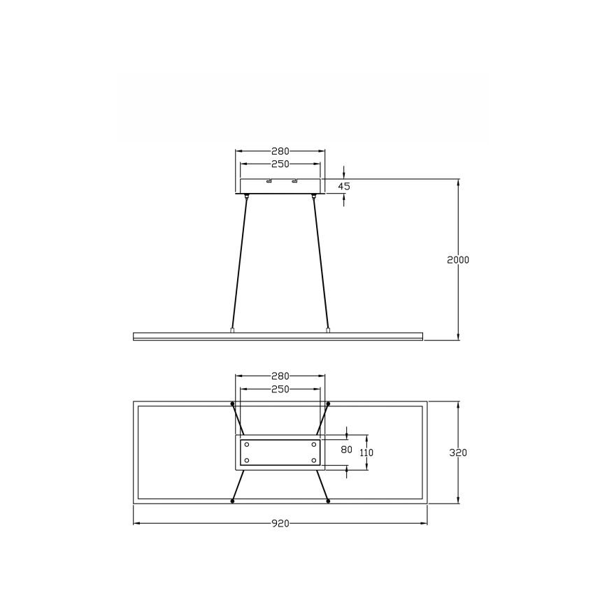Fabas Luce 3394-45-102 - LED Hämardatav lühter BARD LED/52W/230V 3000K valge