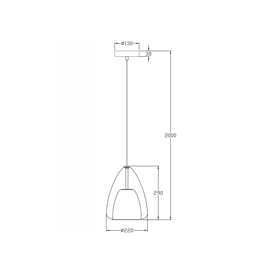 Fabas Luce 3673-40-125 - Lühter BRITTON 1xE27/40W/230V kuldne