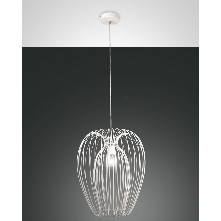 Fabas Luce 3677-45-102 - Lühter CAMP 1xE27/40W/230V valge