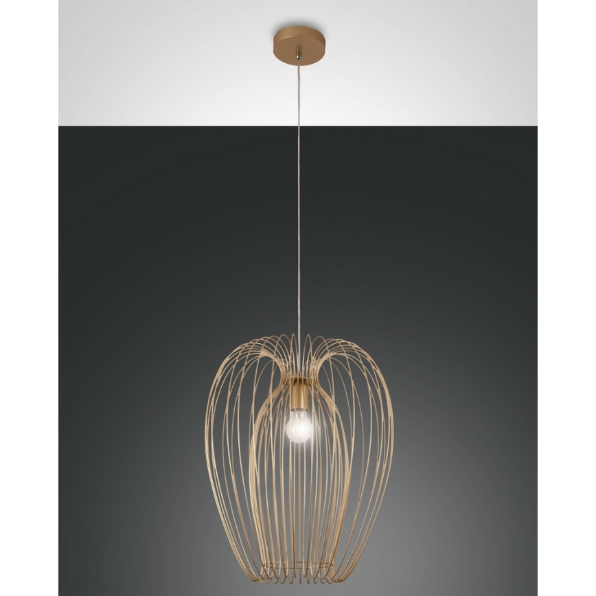 Fabas Luce 3677-45-225 - Lühter CAMP 1xE27/40W/230V kuldne