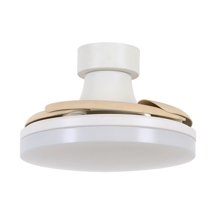 FANAWAY 210664 - LED Hämardatav laeventilaator ORBIT LED/25W/230V beež/valge + kaugjuhtimispult