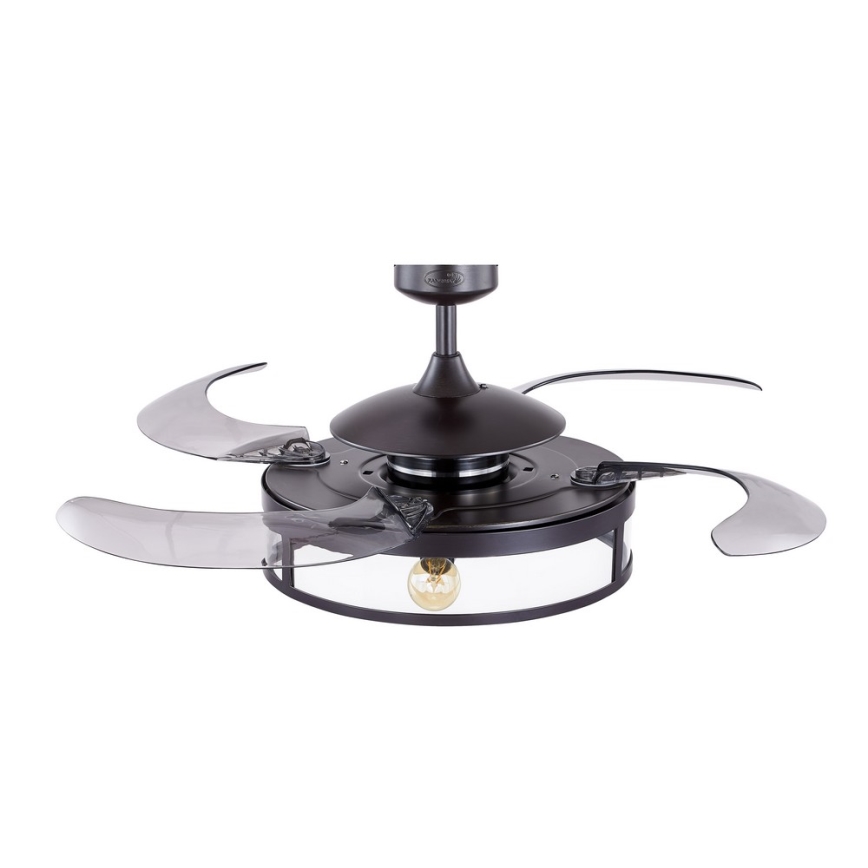 FANAWAY 212927 - LED-laeventilaator CLASSIC 3xE27/4W/230V must, läbimõõt 112 cm + kaugjuhtimispult