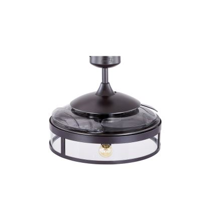 FANAWAY 212927 - LED-laeventilaator CLASSIC 3xE27/4W/230V must, läbimõõt 112 cm + kaugjuhtimispult