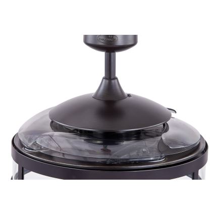 FANAWAY 212927 - LED-laeventilaator CLASSIC 3xE27/4W/230V must, läbimõõt 112 cm + kaugjuhtimispult