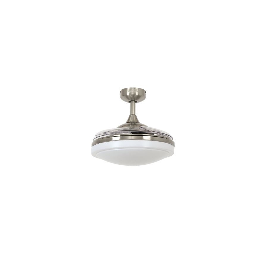 FANAWAY 212982 - Laeventilaator EVORA 2xE27/20W/230V läikiv kroom + kaugjuhtimispult
