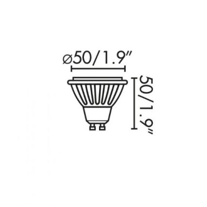 Faro 17316 - LED Pirn GU10/8W/230V 2700K