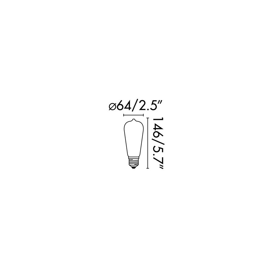 FARO 17428 - LED Pirn FILAMENT E27/4W/230V 2200K