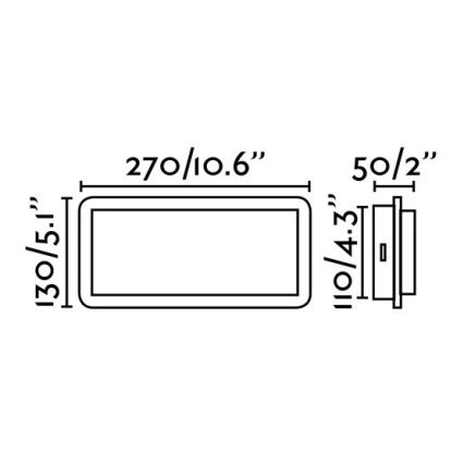 FARO 20061 - LED Seinavalgusti MOOD 2xLED/3W/230V