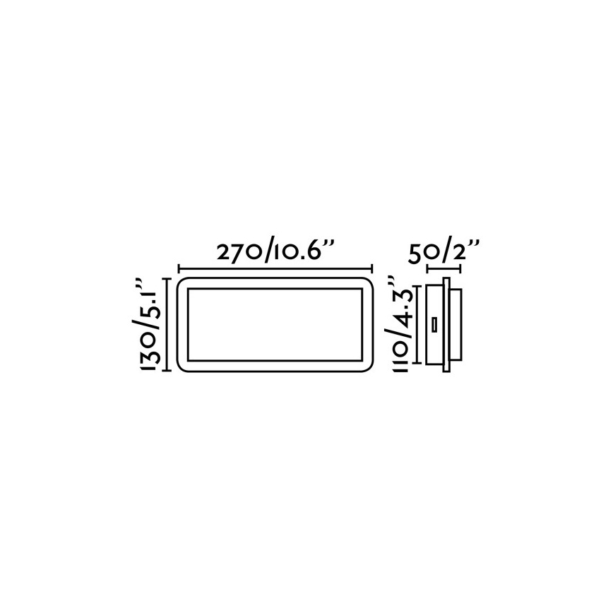 FARO 20061 - LED Seinavalgusti MOOD 2xLED/3W/230V