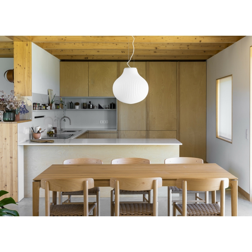 FARO 28301 - Lühter ISABELLE 1xE27/15W/230V d. 40 cm valge