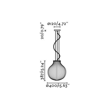 FARO 28301 - Lühter ISABELLE 1xE27/15W/230V d. 40 cm valge