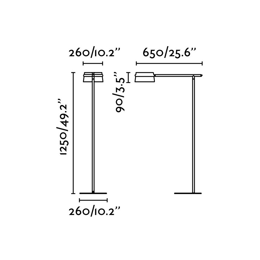 FARO 29569 - LED Hämardatav puutetundlik põrandalamp LOOP LED/6W/230V