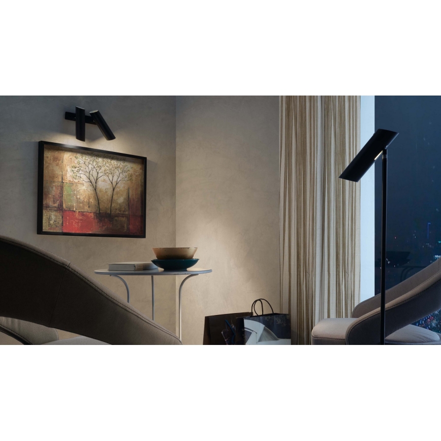 FARO 29876 - Kohtvalgusti seinale LINK 2xGU10/11W/230V must
