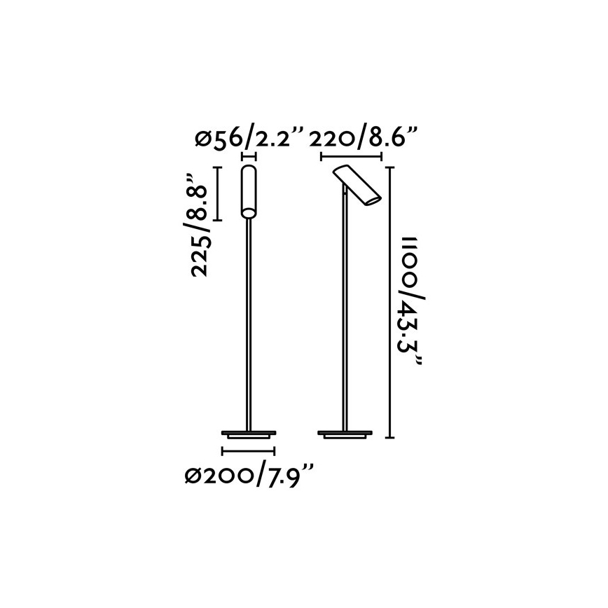 FARO 29883 - Põrandalamp LINK 1xGU10/11W/230V valge