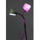 FARO 29926 - LED Põrandalamp FLEXI 1xE27/15W/230V roosa