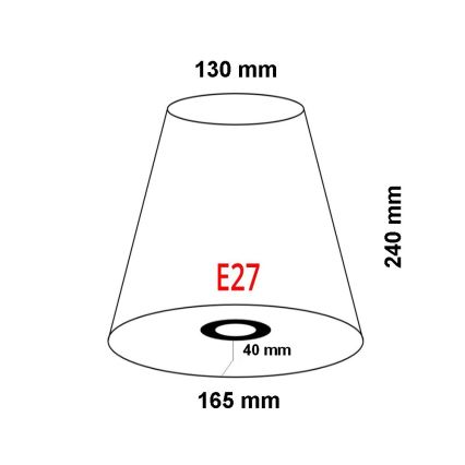 FARO 2P0311 - Lambivari seinavalgustile REM E27 d. 165 mm beež