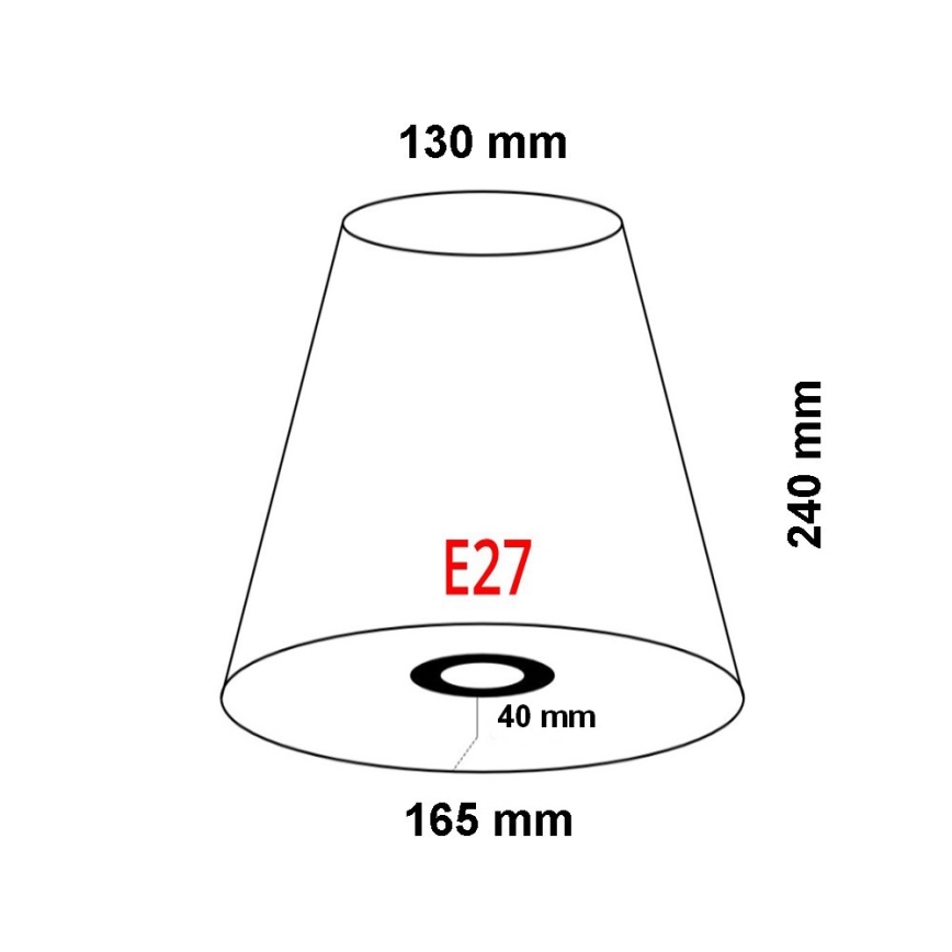 FARO 2P0311 - Lambivari seinavalgustile REM E27 d. 165 mm beež