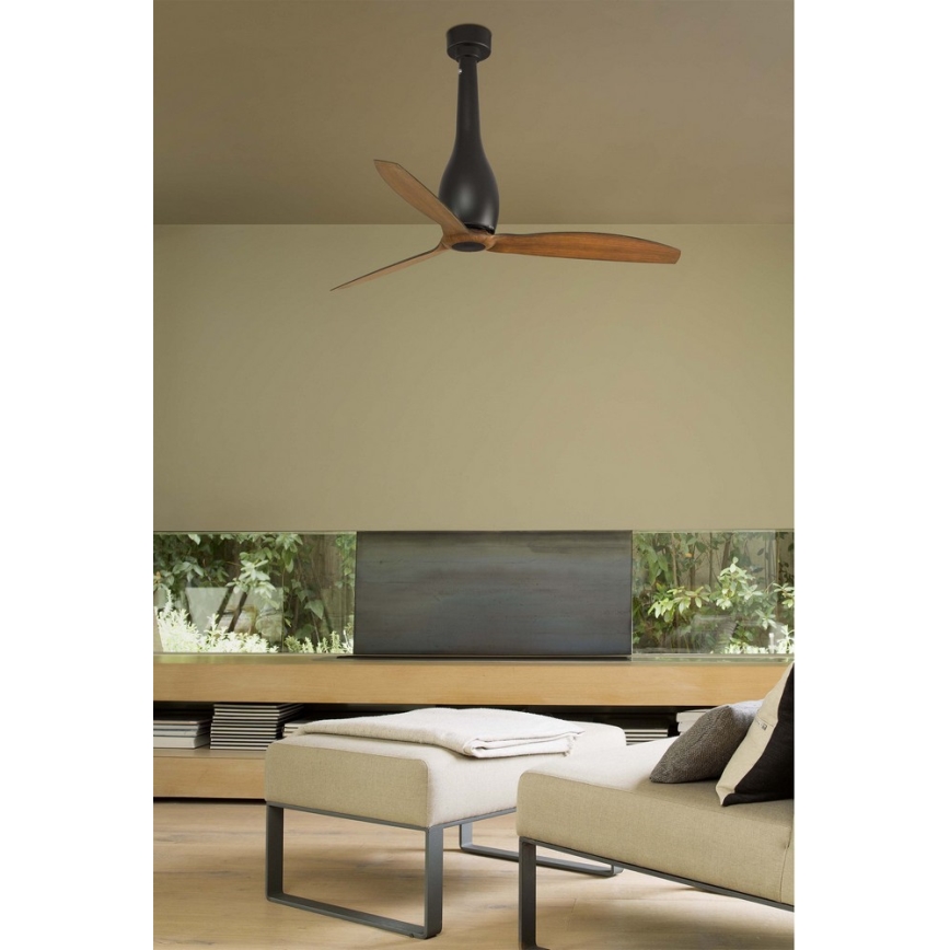 FARO 32004 - Laeventilaator ETERFAN must/pruun d. 128 cm + kaugjuhtimispult