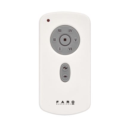 FARO 32026 - Laeventilaator MINI ETERFAN must/läbipaistev d. 128 cm  + kaugjuhtimispult