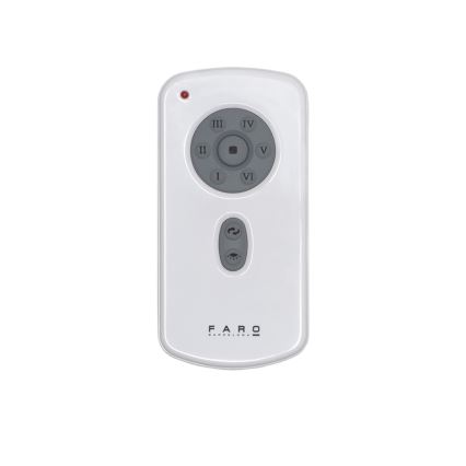 FARO 32030 - Laeventilaator MINI ETERFAN must d. 128 cm + kaugjuhtimispult