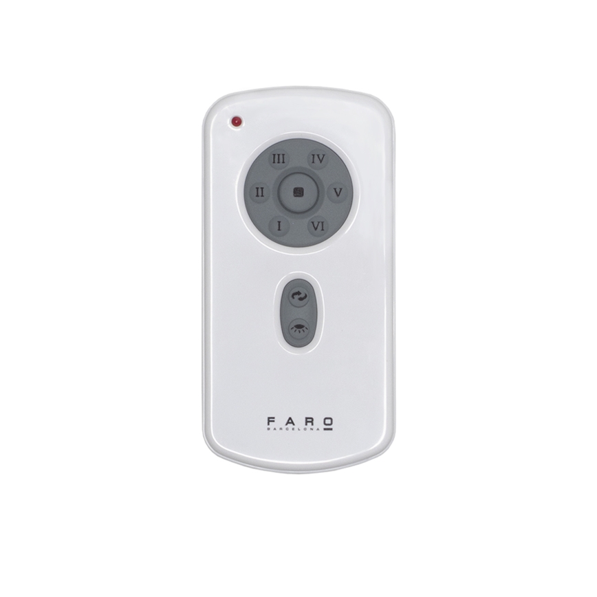 FARO 32030 - Laeventilaator MINI ETERFAN must d. 128 cm + kaugjuhtimispult