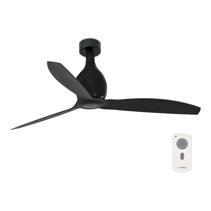 FARO 32030 - Laeventilaator MINI ETERFAN must + kaugjuhtimispult