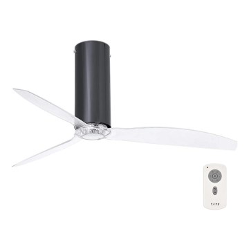 FARO 32035 - Laeventilaator TUBE FAN must/läbipaistev d. 128 cm + kaugjuhtimispult