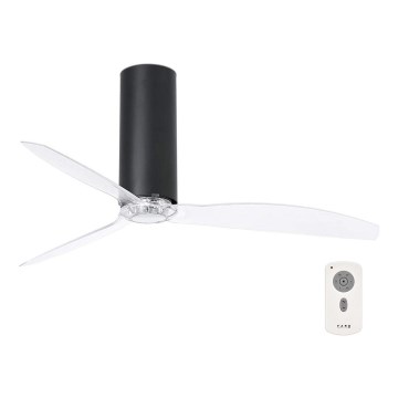 FARO 32036 - Laeventilaator TUBE FAN must/läbipaistev d. 128 cm + kaugjuhtimispult