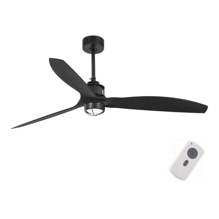 FARO 32100-10 - LED Laeventilaator JUST FAN LED/17W/230V must + kaugjuhtimispult