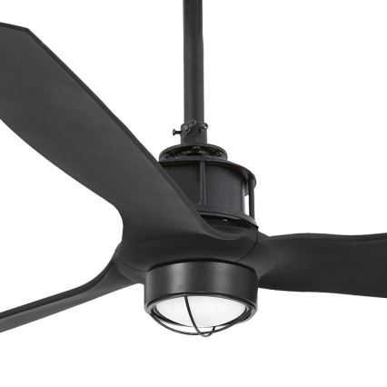 FARO 32100-10 - LED Laeventilaator JUST FAN LED/17W/230V must + kaugjuhtimispult