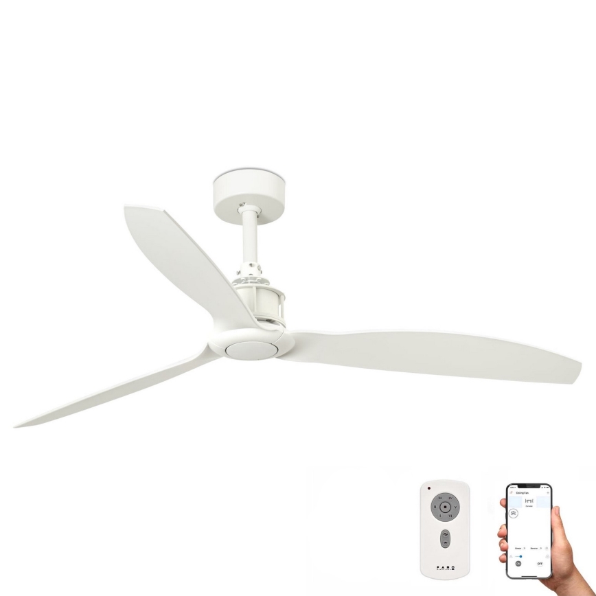 FARO 32101WP-Laeventilaator JUST FAN valge d. 128 cm SMART +pult