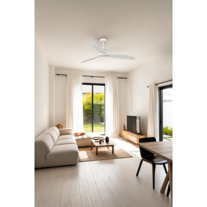 FARO 32101WP-Laeventilaator JUST FAN valge d. 128 cm SMART +pult