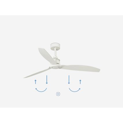 FARO 32101WP-Laeventilaator JUST FAN valge d. 128 cm SMART +pult
