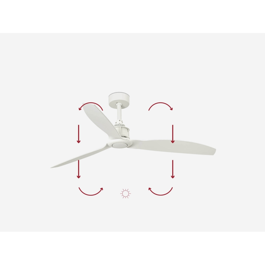 FARO 32101WP-Laeventilaator JUST FAN valge d. 128 cm SMART +pult