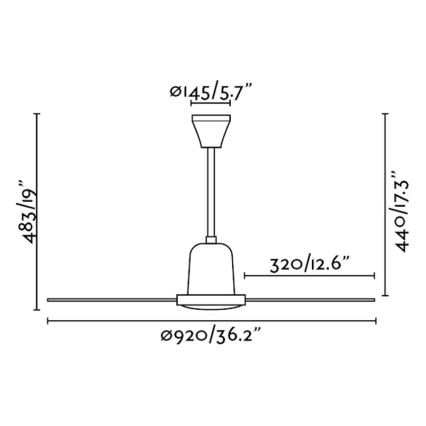 FARO 33011 - Laeventilaator MINI INDUS