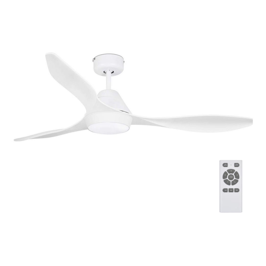 FARO 33346 - LED Laeventilaator POLARIS LED/18W/230V valge d. 132 cm + pult