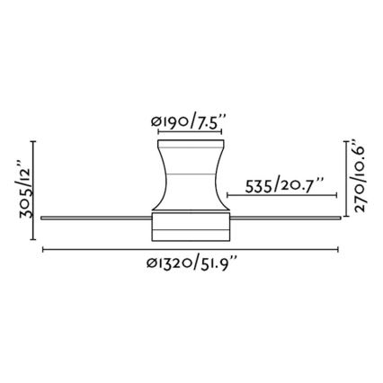 FaRO 33384 - laeventilaator TONSAY 2xE27/15W/230V