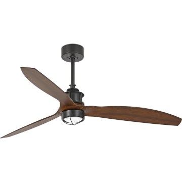 FARO 33395WT1N - hämardatav LED-laeventilaator JUST FAN M LED/16W/230V läbimõõt 128 cm pruun/must Wi-Fi Tuya + kaugjuhtimispult
