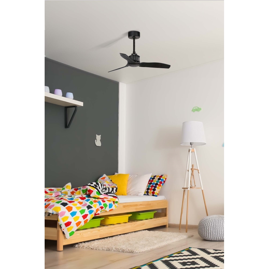 FARO 33424WT - laeventilaator JUST FAN S, läbimõõt 81 cm, must, Wi-Fi Tuya + kaugjuhtimispult