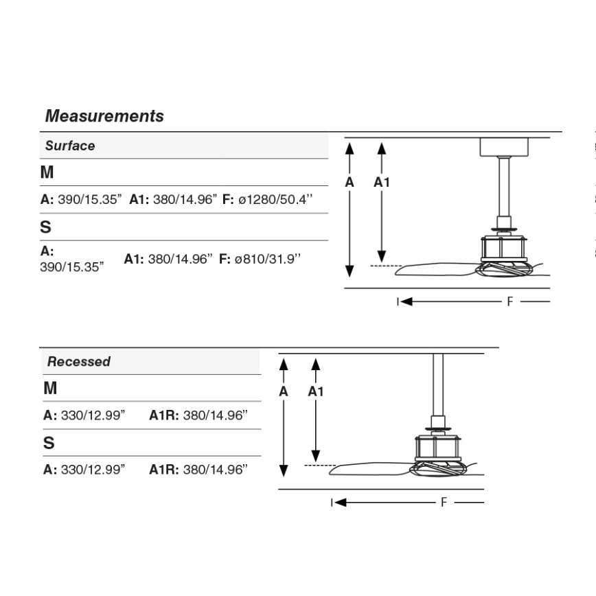 FARO 33424WT - laeventilaator JUST FAN S, läbimõõt 81 cm, must, Wi-Fi Tuya + kaugjuhtimispult